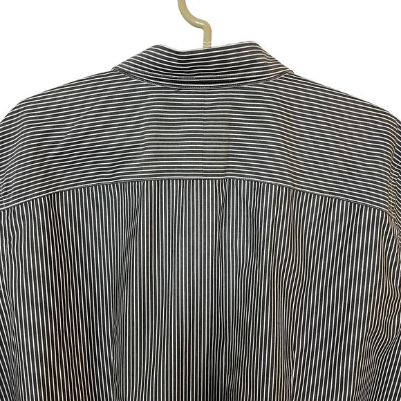 Lauren Ralph Lauren Non-Iron Striped Button Down Shirt Blouse 3/4 Sleeve Size 2X - Picture 6 of 11